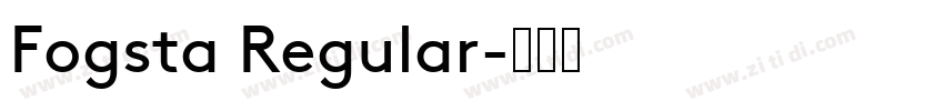 Fogsta Regular字体转换